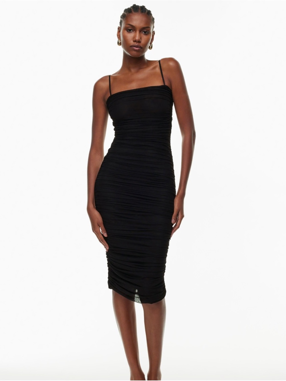 Ten by Babaton Alias Midi Dress size 00 black